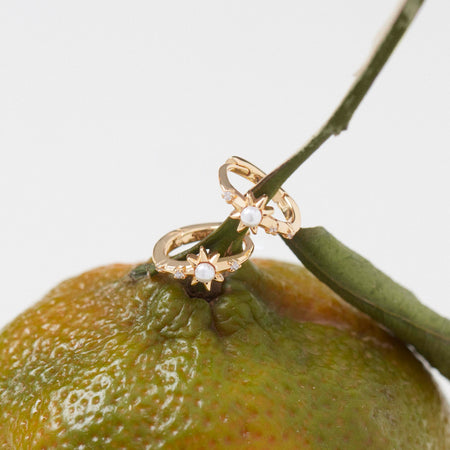 Guiding Star Hoops Silver